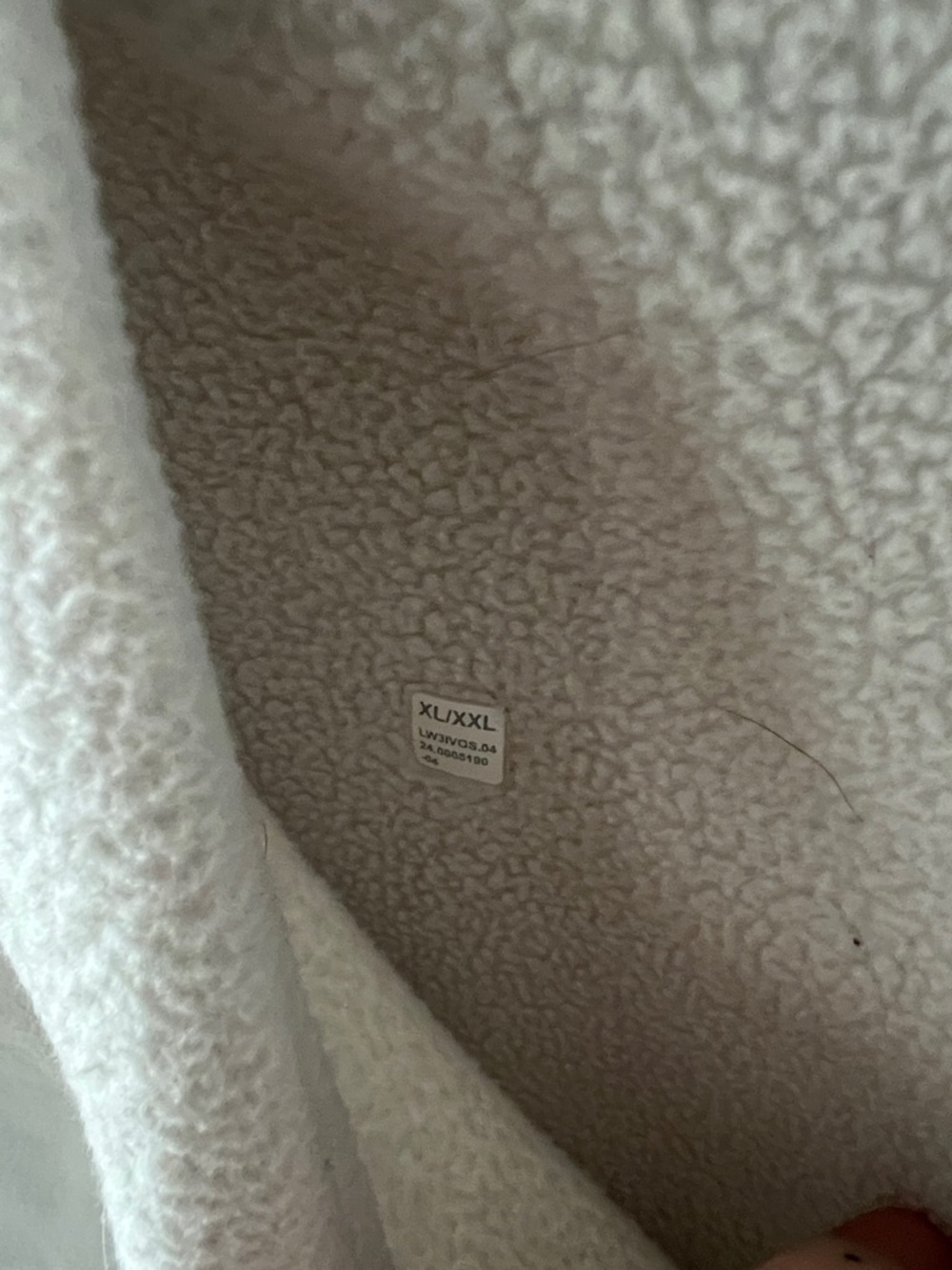 Lululemon Scuba Tumbled Fleece Funnel-Neck Half Zip in Bone/Gold - Picture 2 of 4